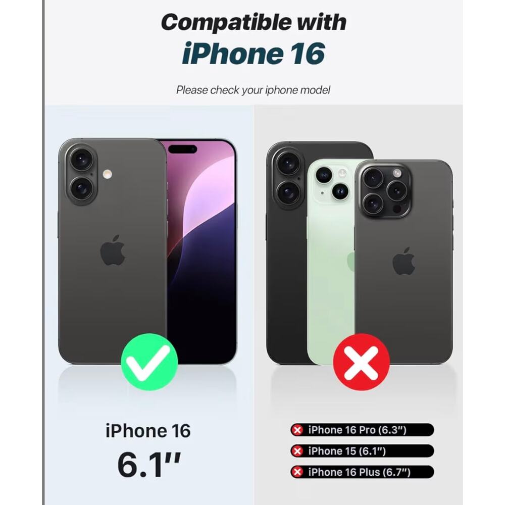 OCASE iPhone 16 Wallet Case | Green Detachable Folio w/ Wrist Strap - Picture 6 of 6